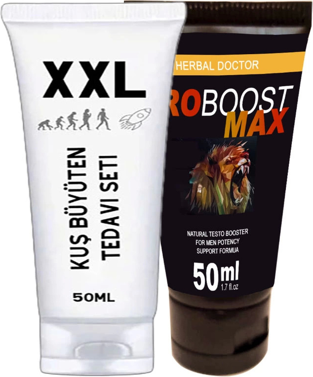Kuşxxl 50 ml Cream Boyut Kremi + Eroboost Testo 50 ml Erkeklere Özel Krem
