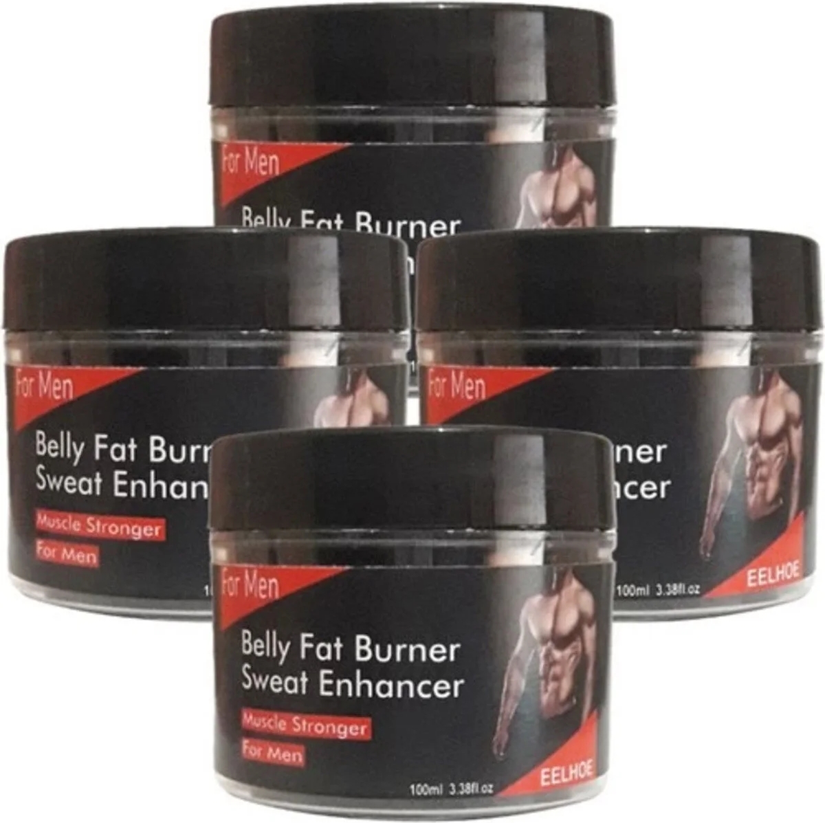 Süper Eelhoe 4lü Belly Sweat Enhancer Erkeklere Özel Kremi 100 ml
