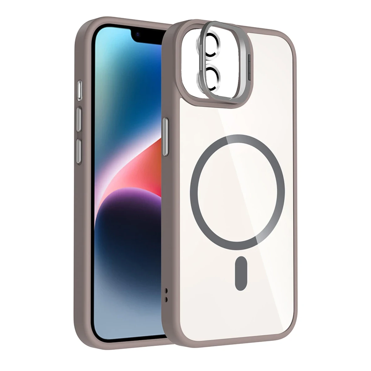 Joko Apple iPhone 11 Remim Lensli Magsafe Standlı Kapak - Titan Gri