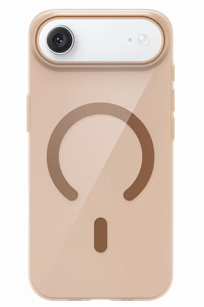 Joko Apple iPhone 17 Uyumlu Air Uyumlu PC Blank Magsafe Kapak - Çöl Titanyum
