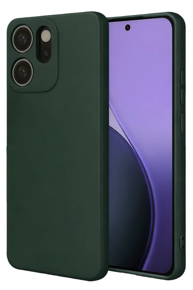 Oppo Reno 14F Uyumlu First Silikon - Koyu Yeşil