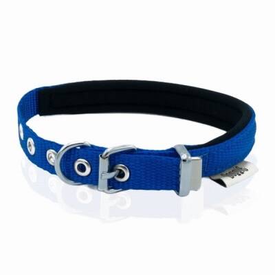 Konfor Dokuma Köpek Boyun Tasması Royalblue 1,5x20 25 Cm