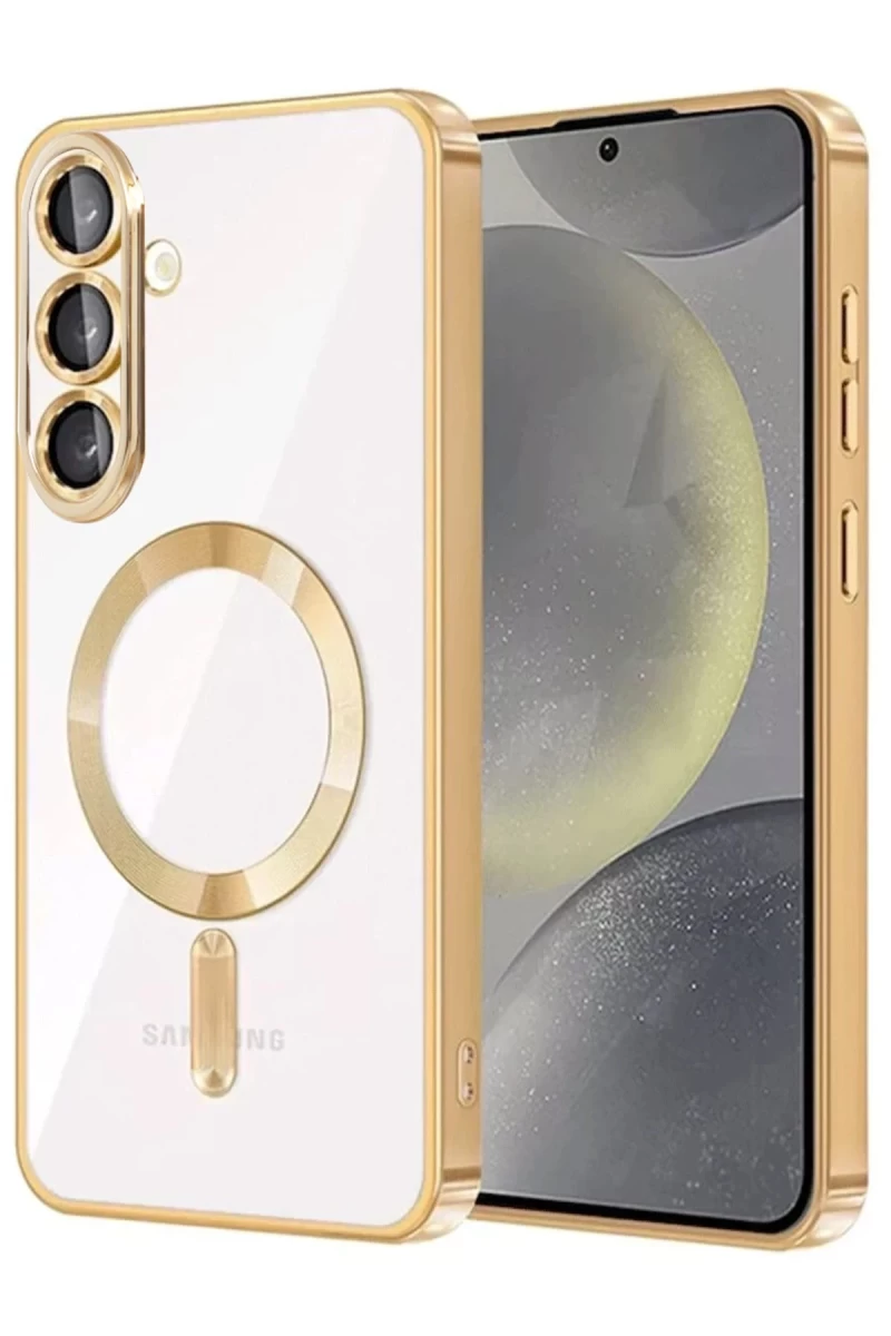 Samsung Galaxy A27 5G Uyumlu Kross Magneticsafe Kapak - Gold