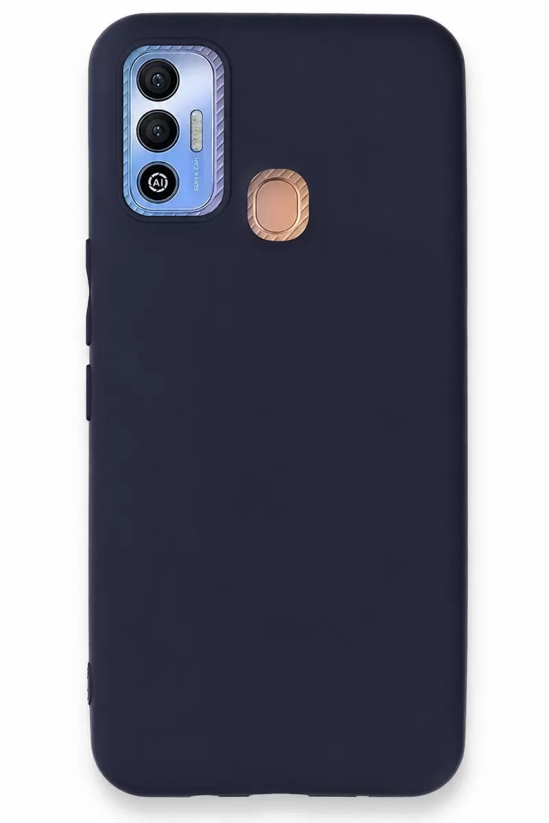 Tecno Spark 7T Uyumlu Kılıf First Silikon - Lacivert