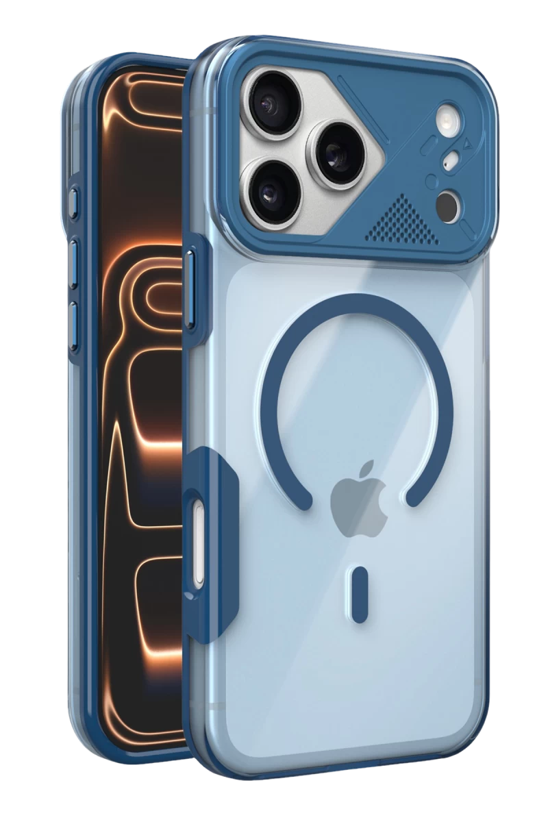 Joko Apple iPhone 17 Pro Uyumlu Zinko Magsafe Kapak - Lacivert