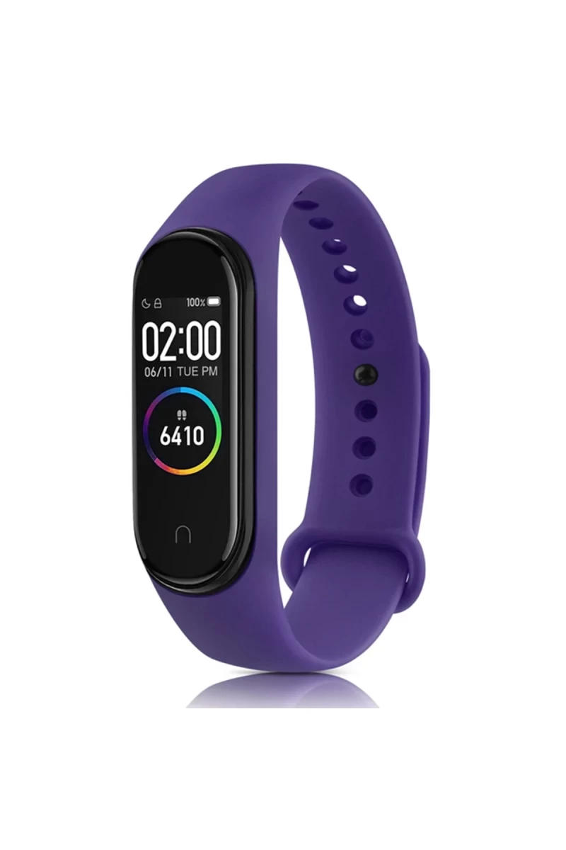 Xiaomi Mi Band 7 Uyumlu Klasik Kordon - Mor