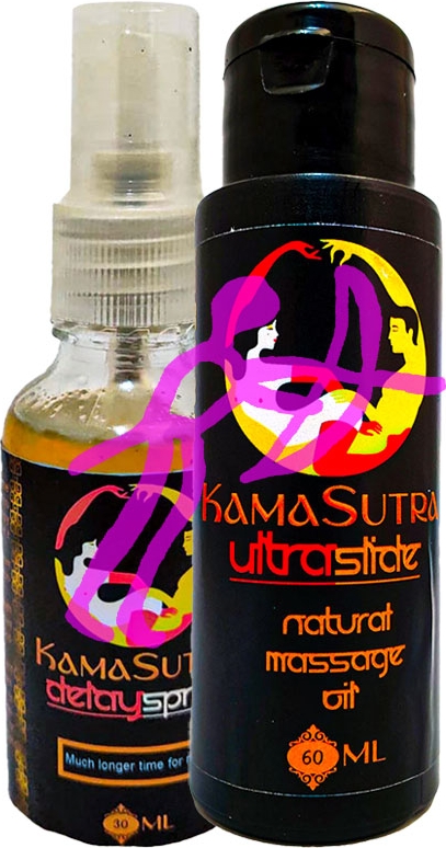 Kamasutraerotik 60 ml Erotikmasaj Yağı + Erkeklere Özel Geliştirilmiş Geciktiricisprey 30 ml