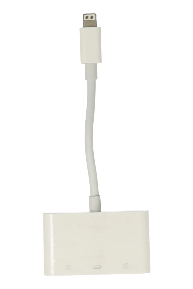 APR23 Iphone Otg 3in1 - Beyaz