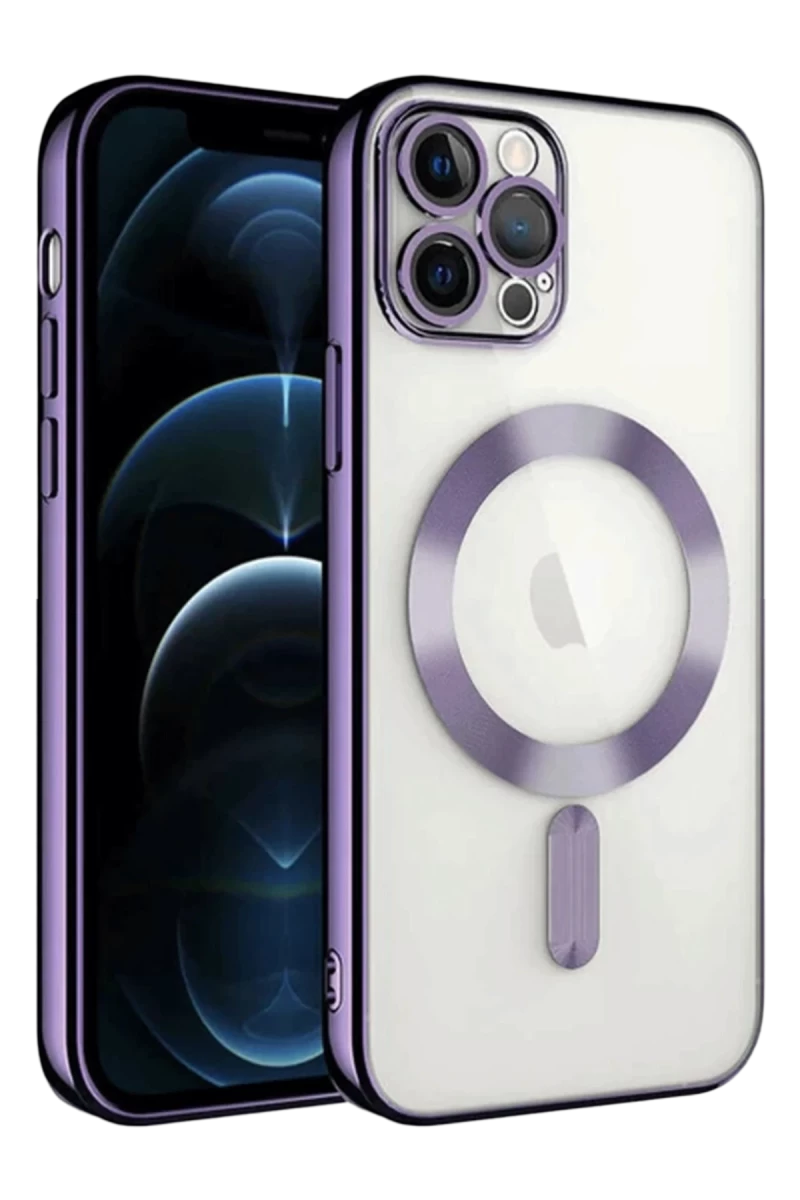 Apple iPhone 13 Pro Uyumlu Kılıf Kross Magneticsafe Kapak - Mor