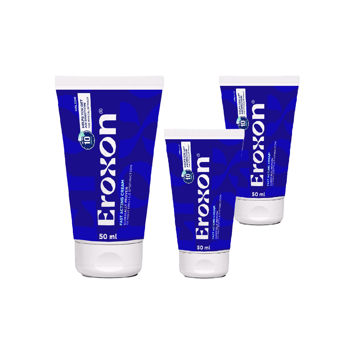 Eroxon YetişkinErkekler İçin 3 Adet ÖzelOlarak Geliştirilmiş Krem 50 ml