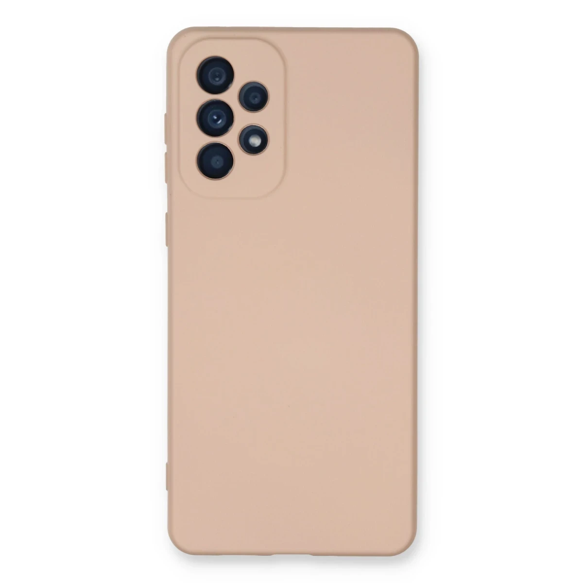 Samsung Galaxy A53 5G Kılıf Nano içi Kadife Silikon - Pudra