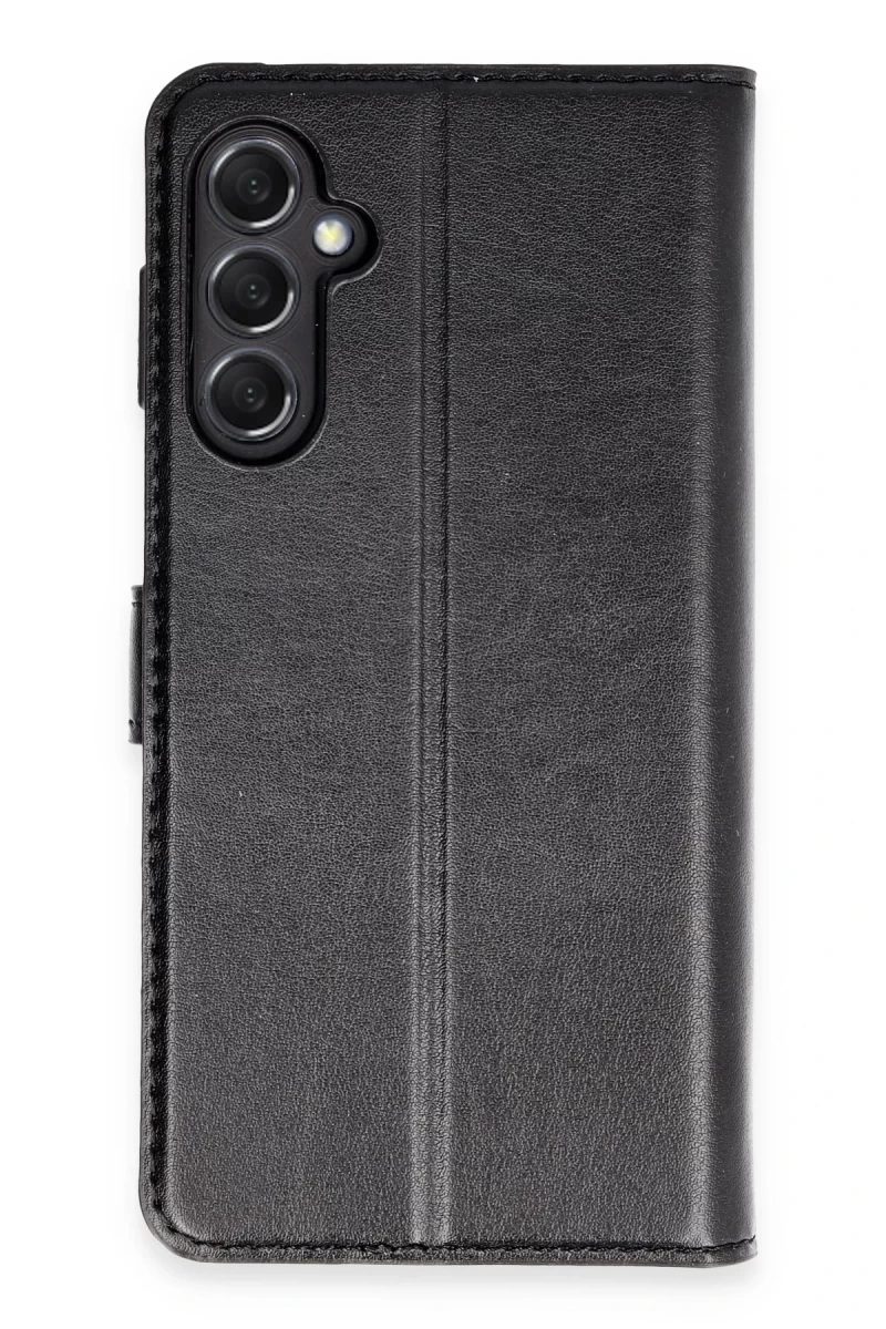 Samsung Galaxy M34 5G Uyumlu Kılıf Trend S Plus Kapaklı Kılıf - Siyah