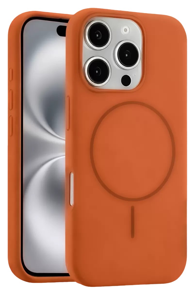 Joko Apple iPhone 16 Pro Uyumlu Kılıf Jully Magsafe Kapak - Turuncu