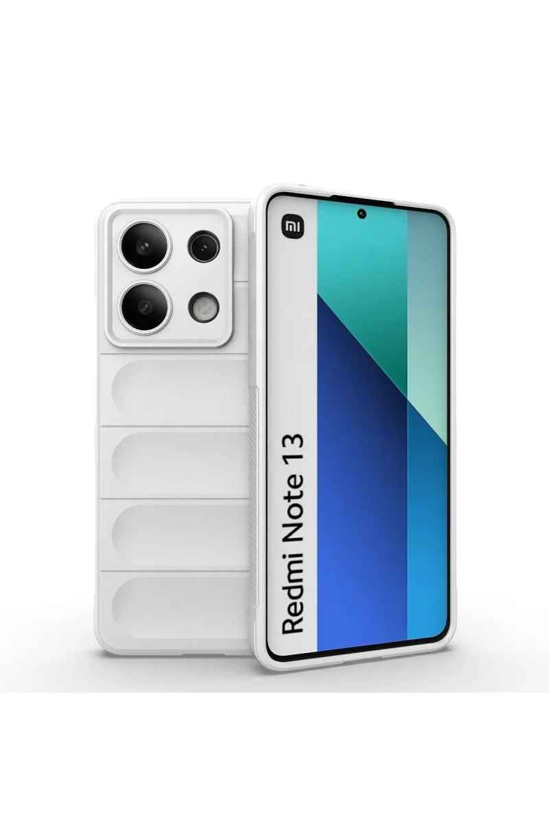 Xiaomi Redmi Note 13 4G Uyumlu Kılıf Optimum Silikon - Krem