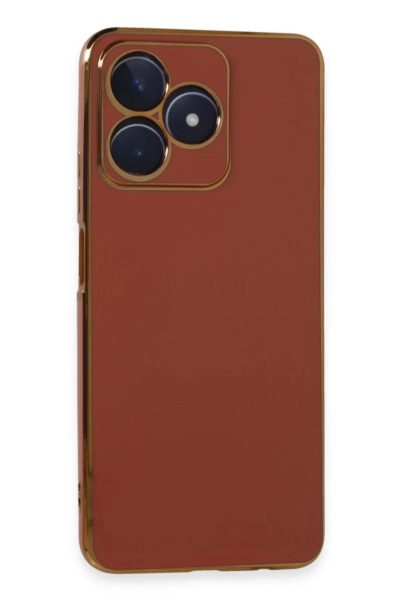 Realme C53 Uyumlu Kılıf Volet Silikon - Kırmızı