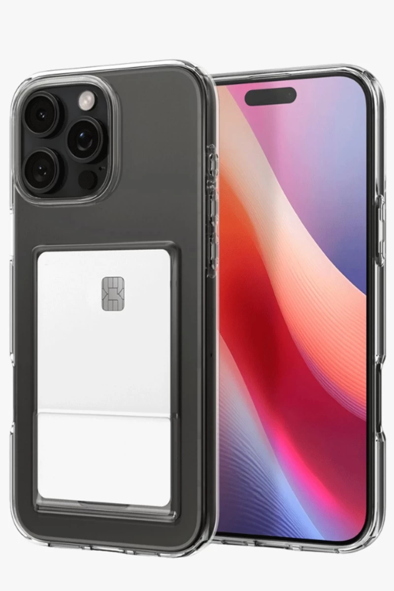 Apple iPhone 16 Pro Max Uyumlu Kılıf Kart Şeffaf Silikon - Şeffaf