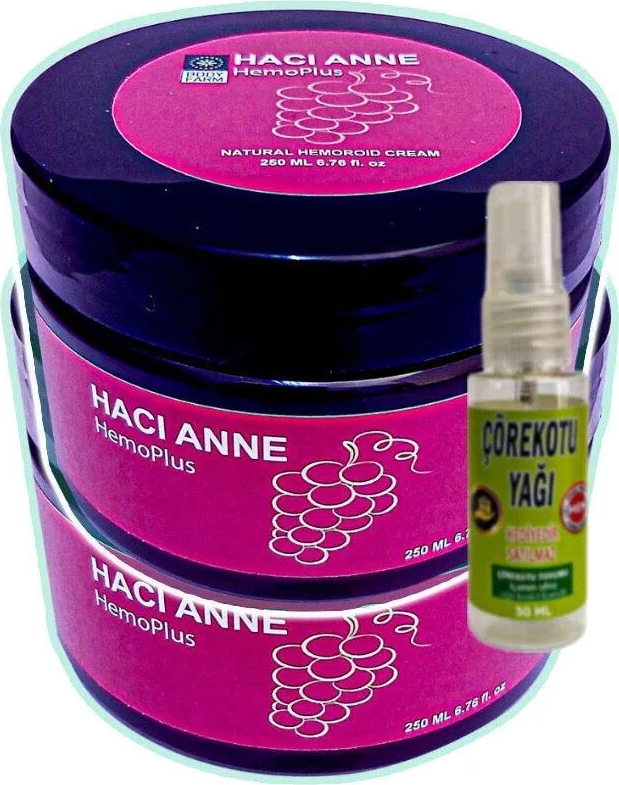 Hacı Anne 2X200 ml Kremi+30 ml Çörek Otu Yağı ile