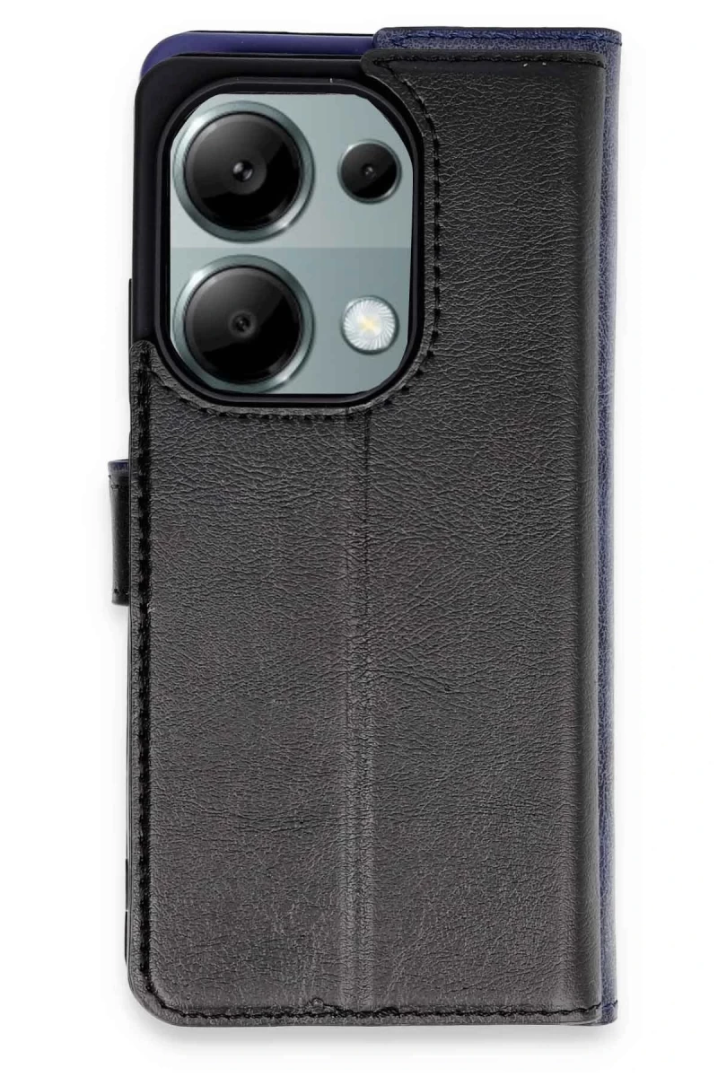 Xiaomi Redmi Note 13 Pro 4G Uyumlu Kılıf Trend S Plus Kapaklı Kılıf - Siyah