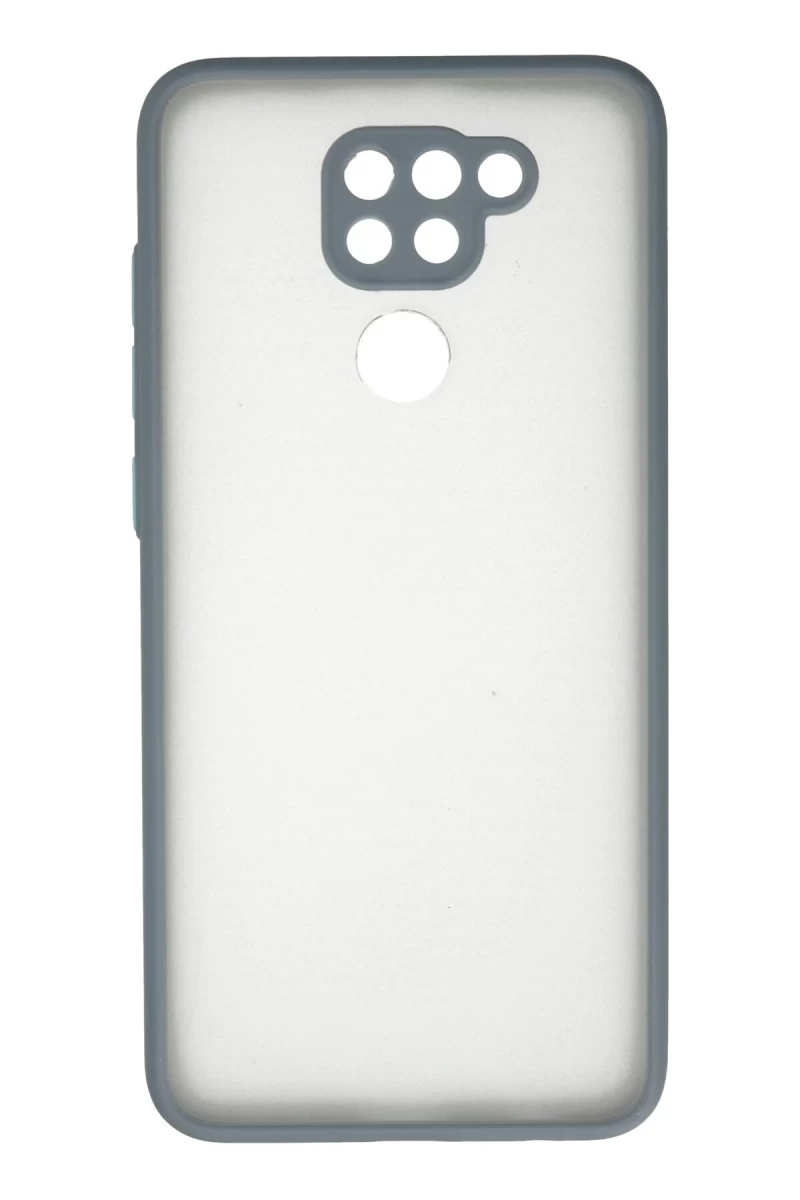 Xiaomi Redmi Note 9 Uyumlu Kılıf Montreal Silikon Kapak - Gri