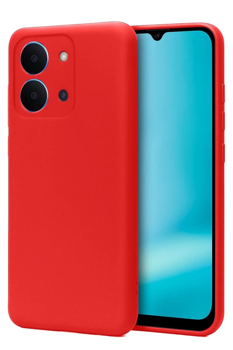 Xiaomi Redmi 15C 4G Uyumlu First Silikon - Kırmızı