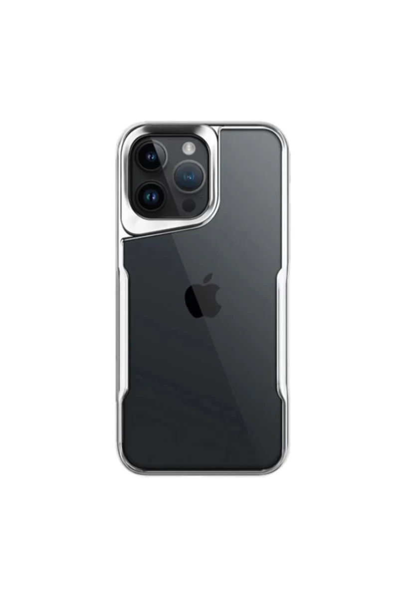 Apple iPhone 16 Pro Max Uyumlu Kılıf Boyi Silikon Kapak - Gümüş
