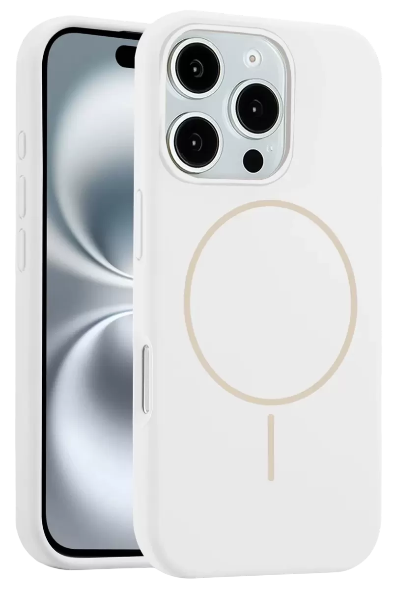 Joko Apple iPhone 16 Pro Uyumlu Kılıf Jully Magsafe Kapak - Beyaz