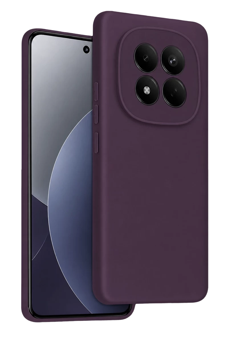 Xiaomi Redmi Note 15 4G Uyumlu First Silikon - Mürdüm