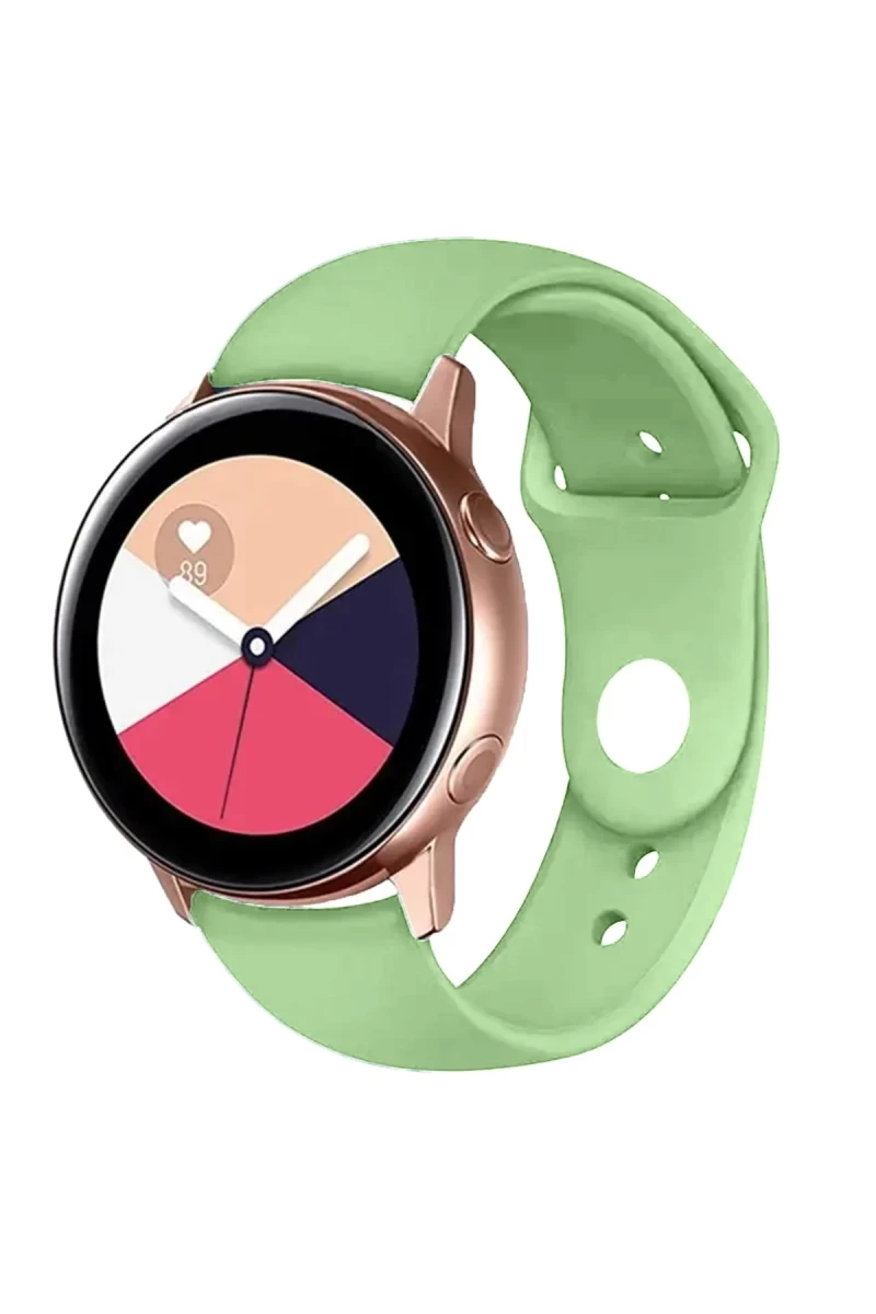 Watch 22mm Uyumlu Klasik Kordon - Açık Yeşil