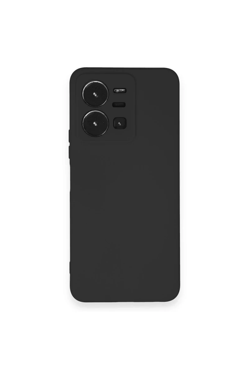 Vivo Y35 Uyumlu Kılıf Nano içi Kadife Silikon - Siyah