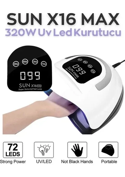 UV LED Tırnak Kurutucu Cihazı - X16 Max