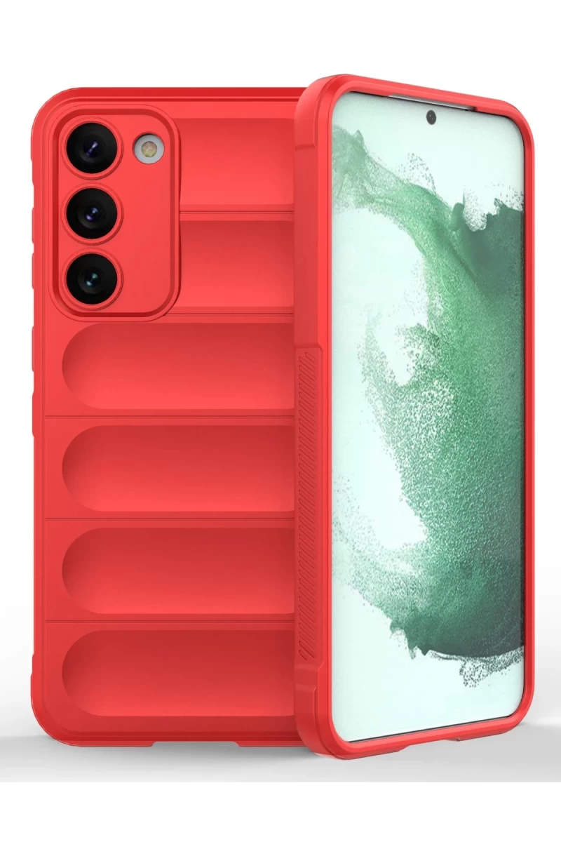 Samsung Galaxy S23 Plus Uyumlu Kılıf Optimum Silikon - Kırmızı