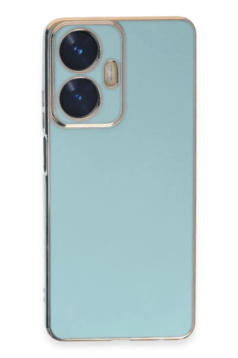 Realme C55 Uyumlu Kılıf Volet Silikon - Açık Yeşil