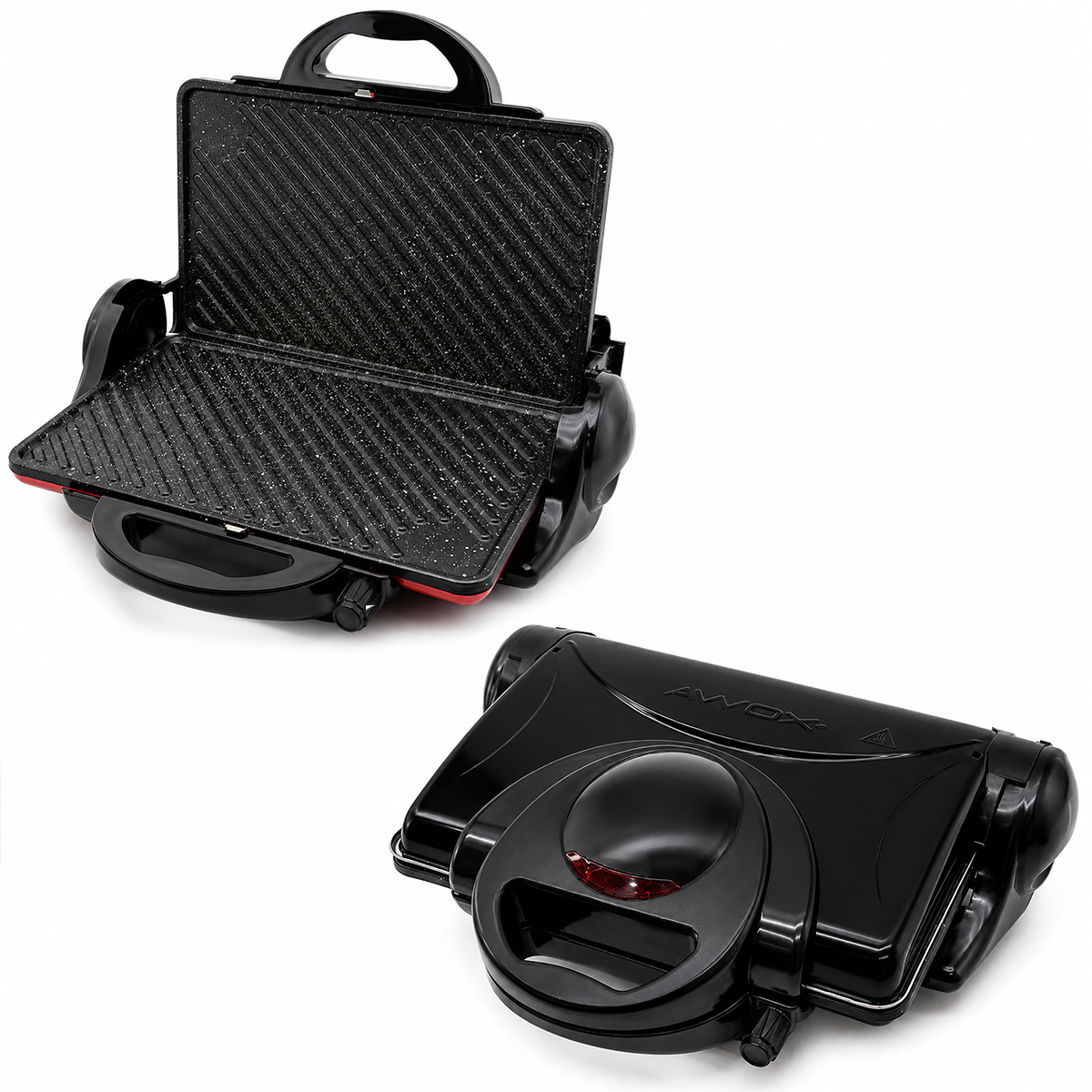 8 Dilim Teflon Elektrikli Tost Makinesi 1800W, 180° Izgara, 6 Kademe Isı