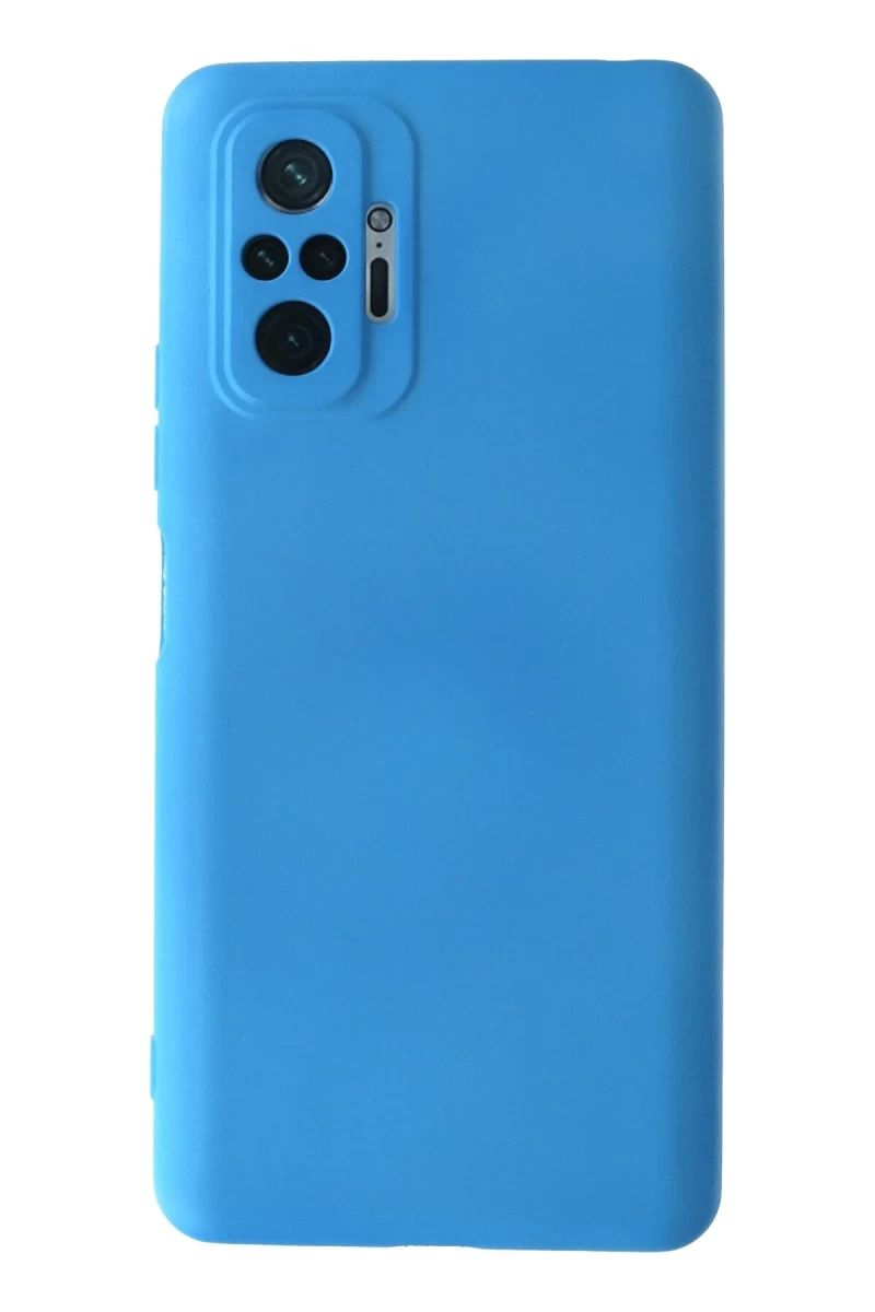 Xiaomi Redmi Note 10 Pro Uyumlu Kılıf Nano içi Kadife Silikon - Mavi