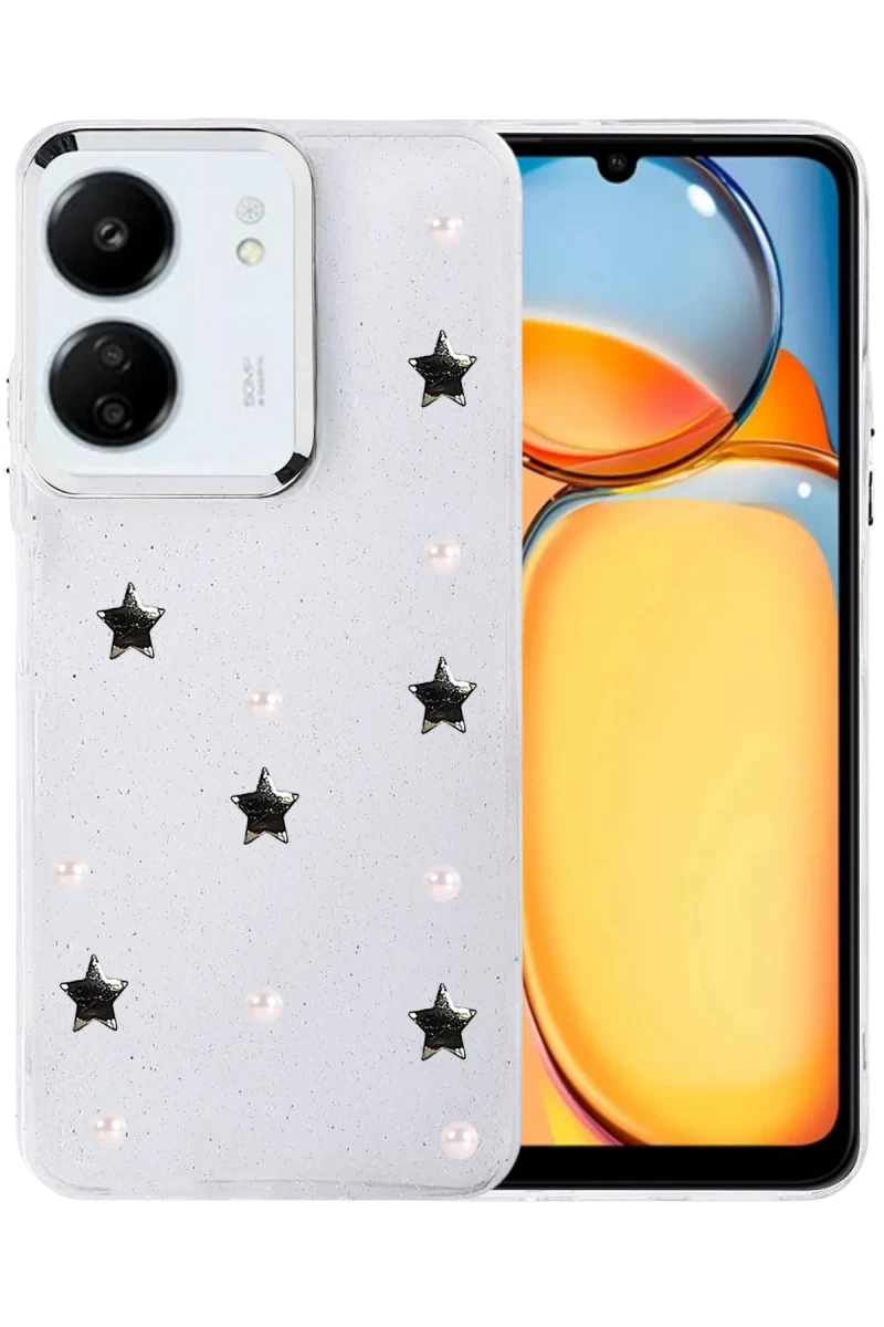 Xiaomi Redmi 13C Uyumlu Fiyonk Desenli Kapak - Desen 7