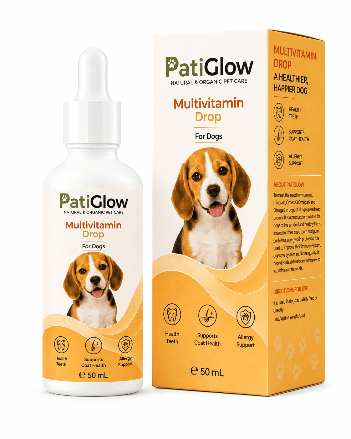 PatiGlow Köpek Multivitamin Damla 50 ml