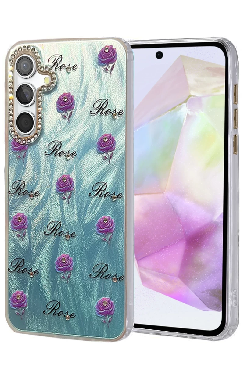 Samsung Galaxy A35 5G Uyumlu Kılıf Blade Aynalı Desenli Kapak - Desen 9