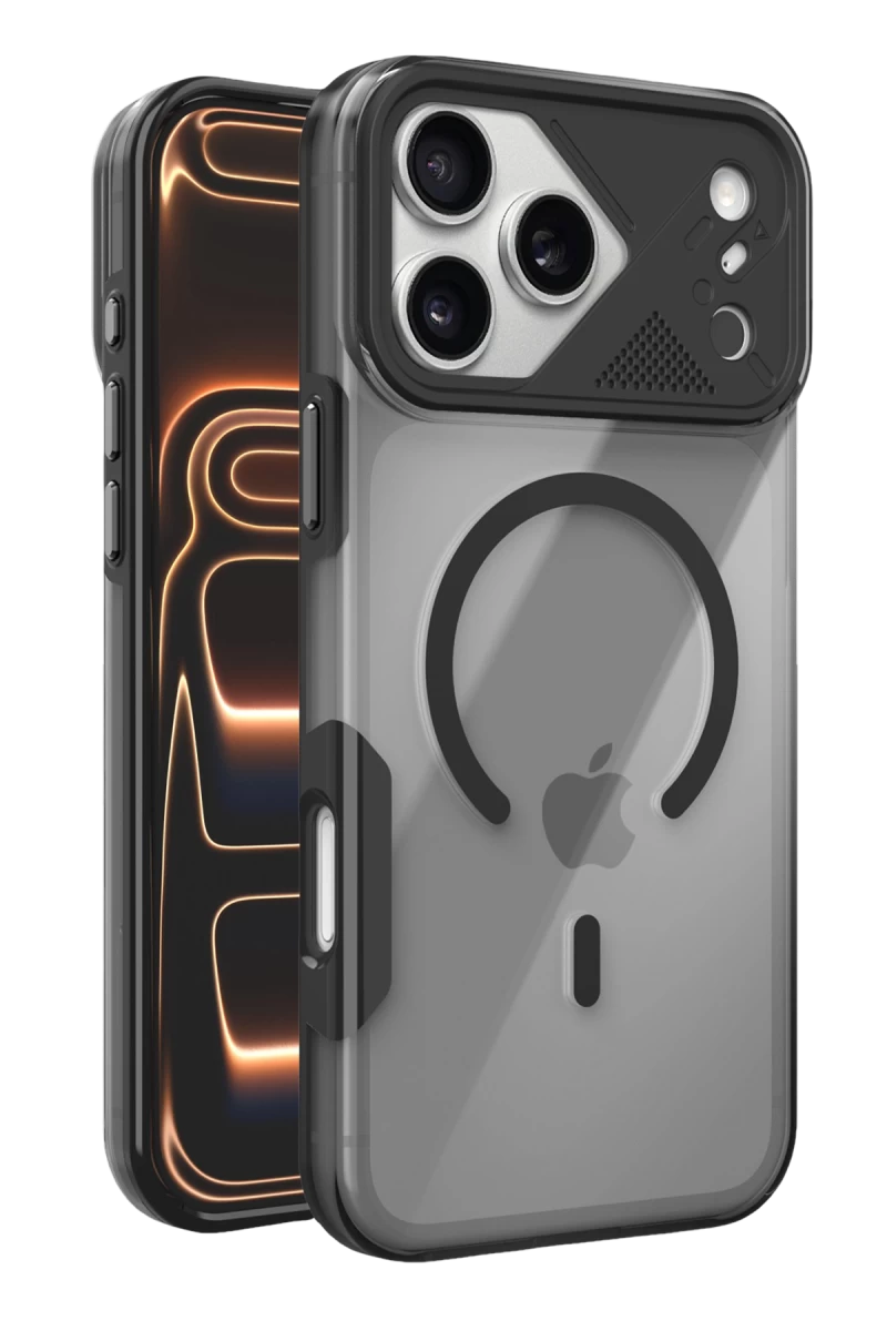 Joko Apple iPhone 17 Pro Max Uyumlu Zinko Magsafe Kapak - Siyah