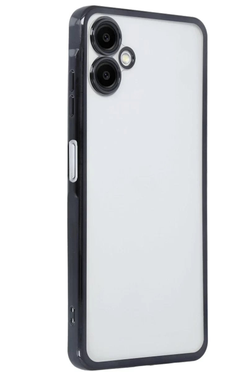 Samsung Galaxy A06 Uyumlu Kılıf Lensli Silikon - Siyah