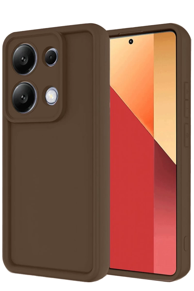 Xiaomi Redmi Note 13 Pro 4G Uyumlu Kılıf Viera Silikon - Kahverengi