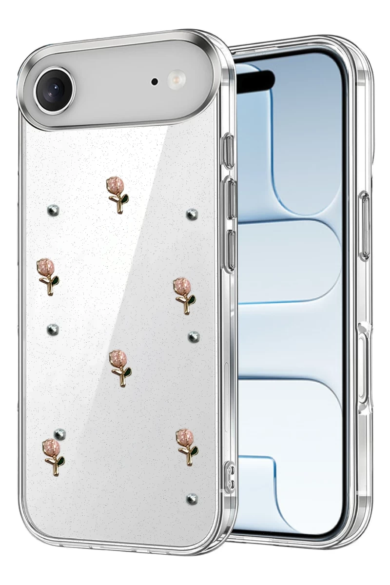 Apple iPhone 17 Uyumlu Air Uyumlu Fiyonk Desenli Kapak - Desen 6