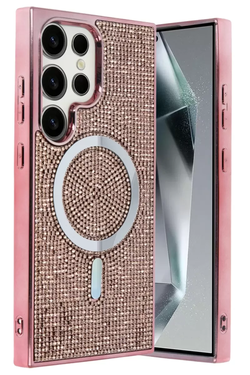 Joko Samsung Galaxy S25 Ultra Uyumlu Helen Magsafe Kapak - Pembe