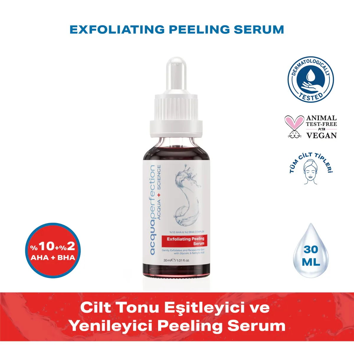 Acqua Perfection 30 ml Cilt Bakım Serumu - Yenileyici, Canlandırıcı