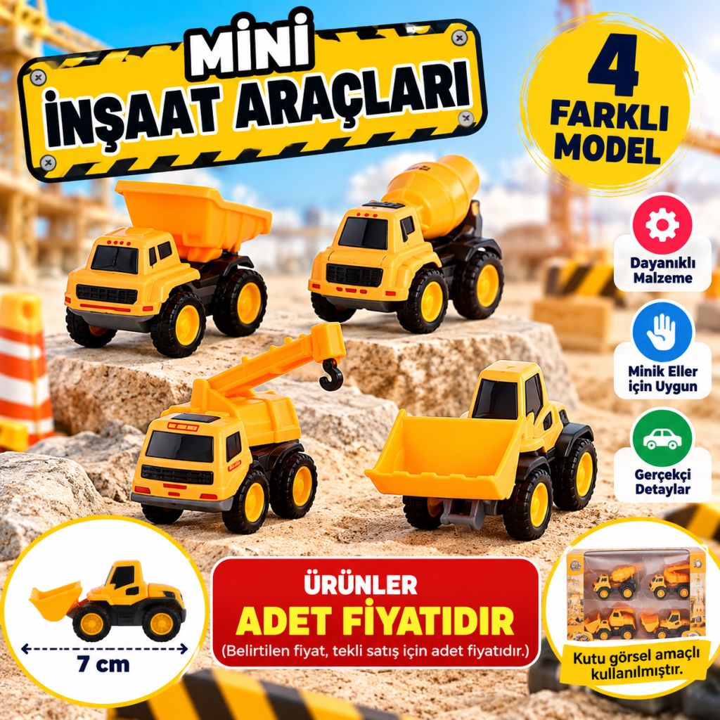 0783-221 KÜÇÜK BOY İŞ MAKİNELERİ(ADET FİYATIDIR)