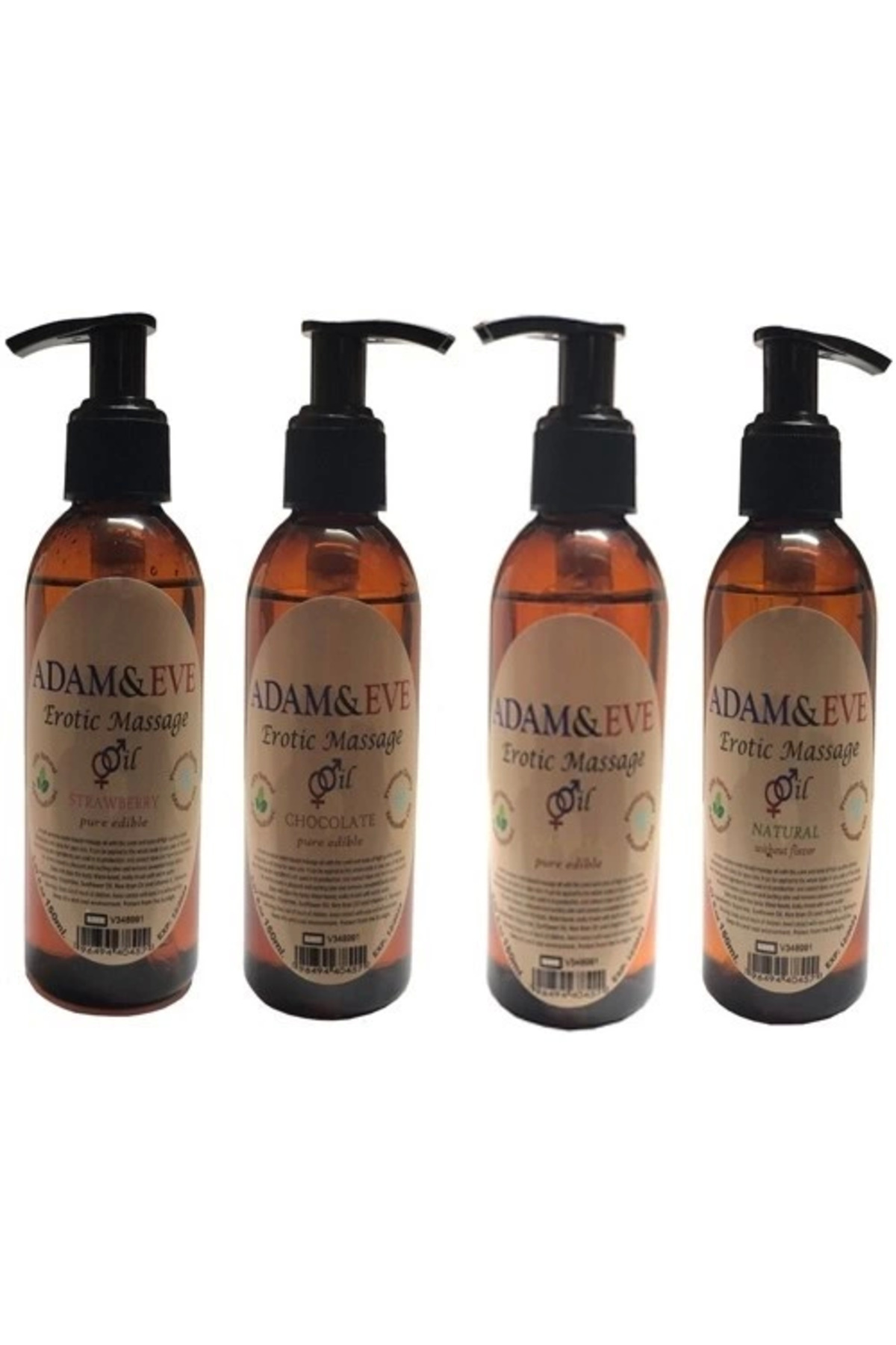 Adam &amp; EAdam&amp;EErkeklere Özel 4 Farklı Çeşit Aromalı Masaj Yağı Massage Oil 125ml