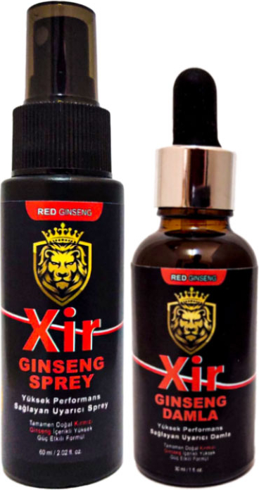 Xir Erkeğe Katılaştırıcı Enine Boyuna Şekillendirici Zaman Kazandırıcı 60 ml Sprey + Xir Isteksiz Çiftlere Özel 50 ml Içecek