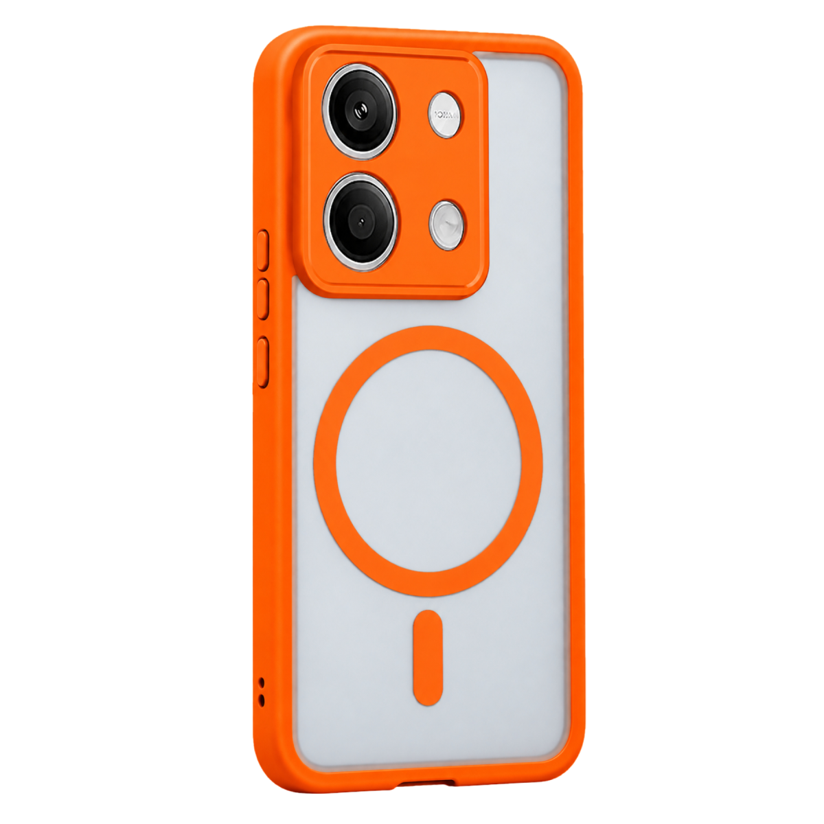 Xiaomi Redmi Note 13 5G Loji Magsafe Kapak - Turuncu