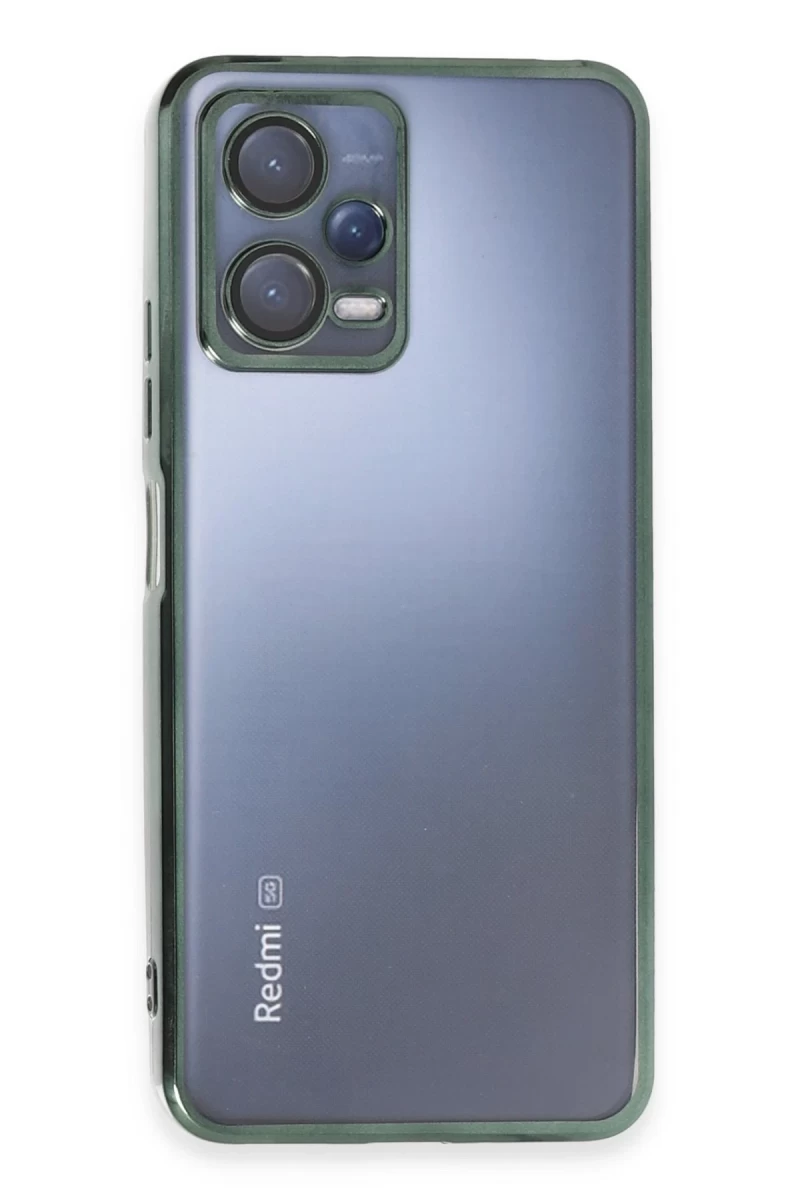 Xiaomi Redmi Note 12 5G Uyumlu Kılıf Lensli Silikon - Yeşil