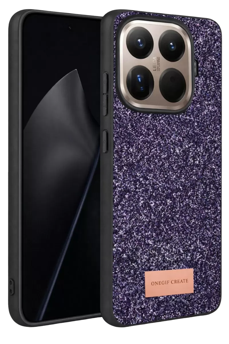 Onegif Xiaomi Mi 15T Pro Uyumlu Bright Simli Kapak - Derin Mor