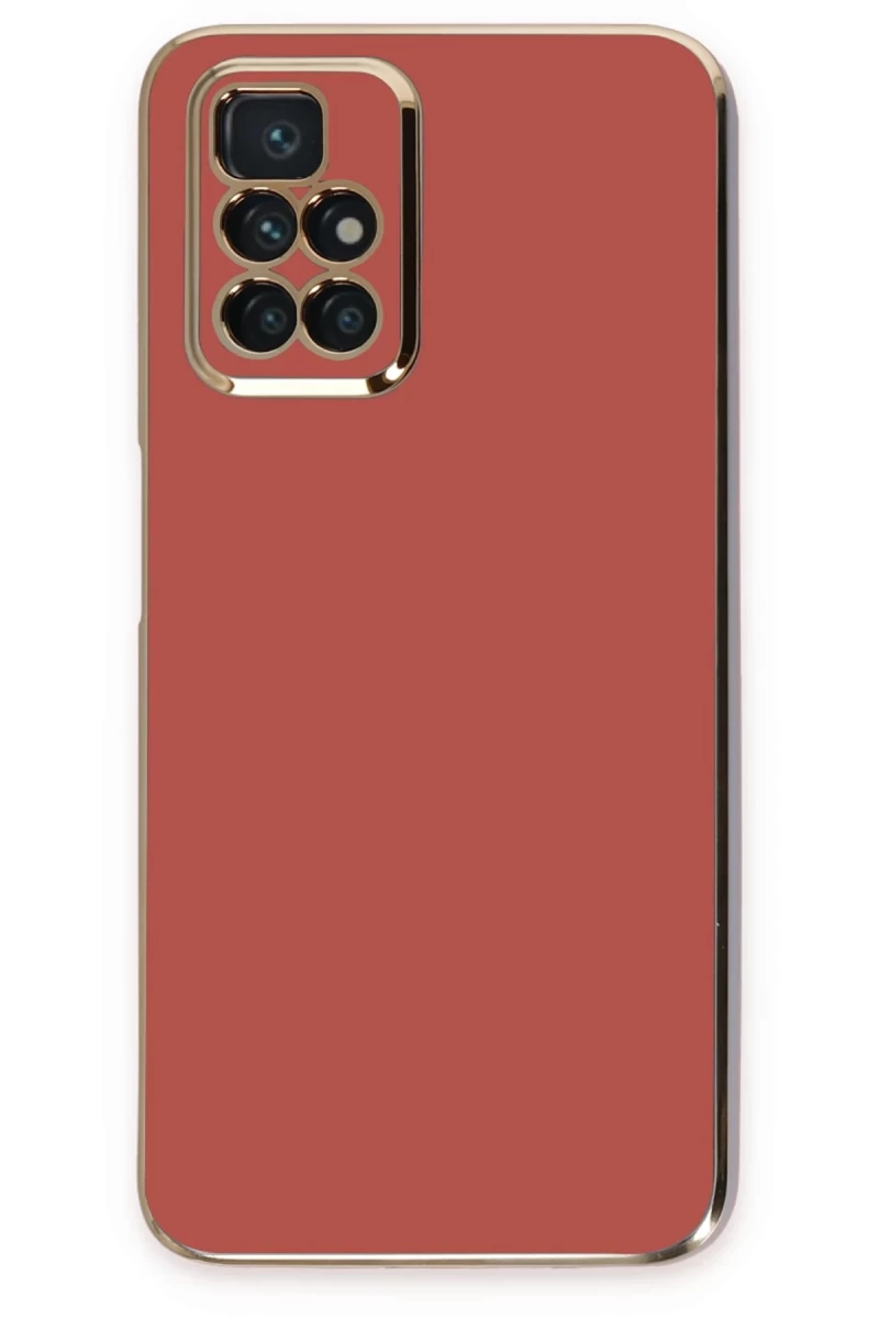 Xiaomi Redmi 10 2022 Uyumlu Kılıf Volet Silikon - Kırmızı